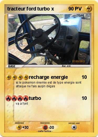 Pokemon tracteur ford turbo x