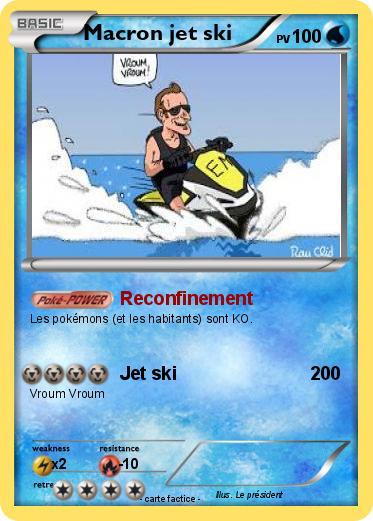 Pokemon Macron jet ski
