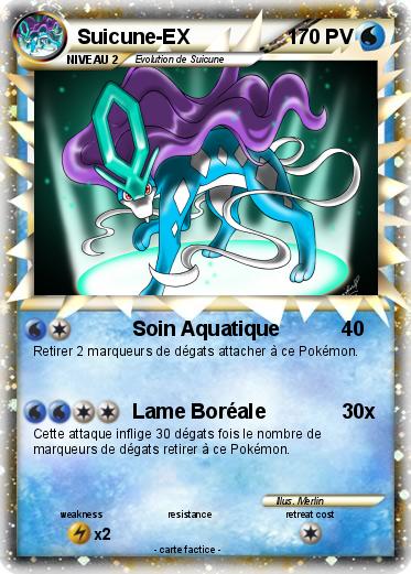 Carta pokemon suicune ex