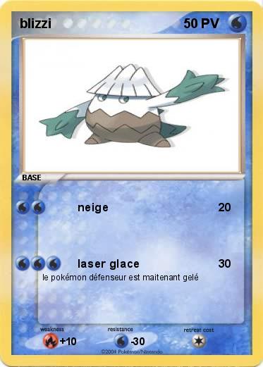 Pokémon blizzi neige Ma carte Pokémon Pokemon blizzi