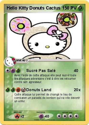 Pokemon Hello Kitty Donuts Cactus