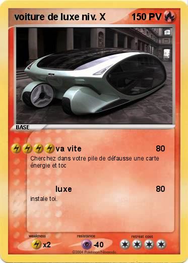 Pokemon voiture de luxe niv X