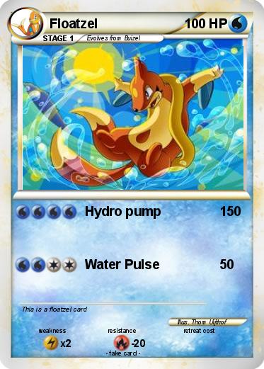 Pokémon Floatzel 40 40 - Hydro pump - My Pokemon Card