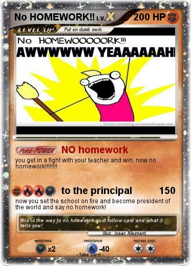 Homework pokemon card picture