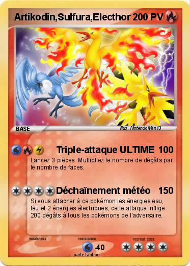 Pokemon Artikodin Sulfura Electhor 8