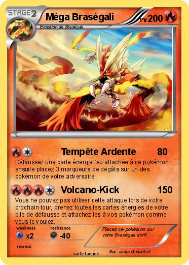 Pokémon Mega Brasegali 46 46 - Tempête Ardente - Ma carte Pokémon
