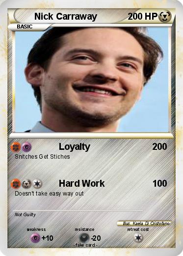 Image result for nick carraway pokemon card