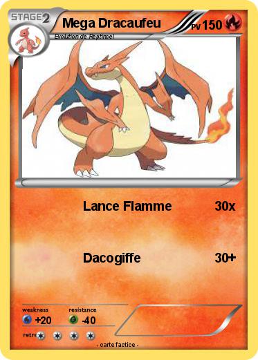 Coloriage Pokemon Mega Dracaufeu X