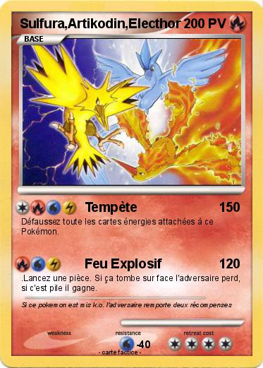 Pokemon Sulfura Artikodin Electhor 3