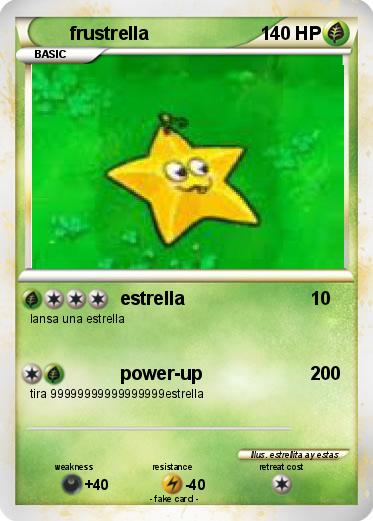 Pokémon frustrella - estrella - My Pokemon Card