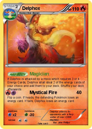 Pokémon Delphox 42 42 - Magician - My Pokemon Card