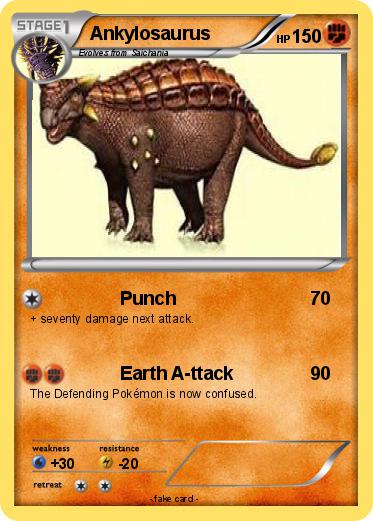 Pokémon Ankylosaurus 44 44 - Punch - My Pokemon Card