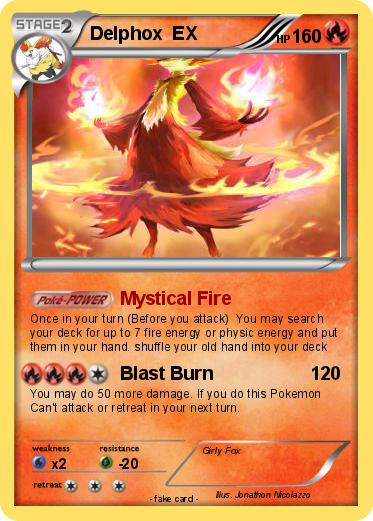 Pokémon Delphox EX 4 4 - Mystical Fire - My Pokemon Card
