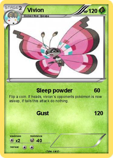 Pokémon Vivion 5 5 - Sleep powder - My Pokemon Card