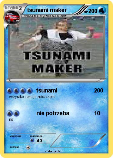 Pokemon tsunami maker