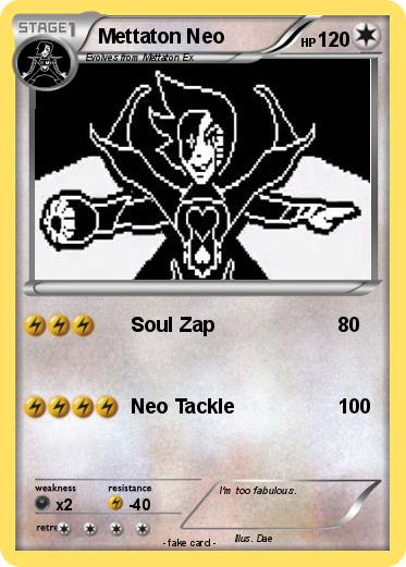 Pokemon Mettaton Neo