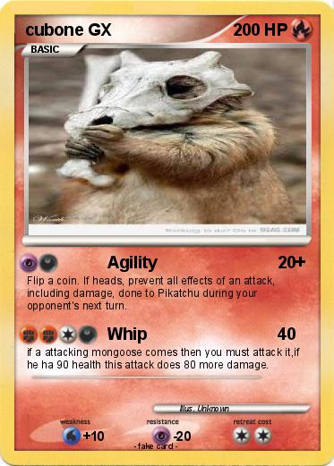 Pokemon cubone GX