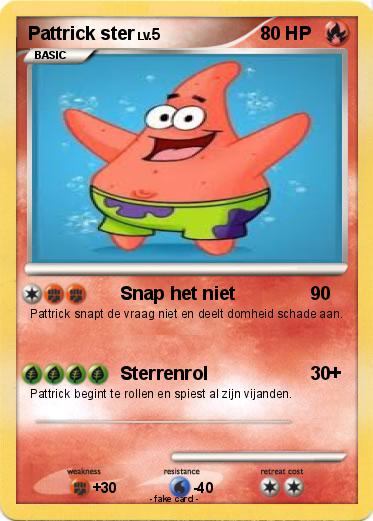 Pokemon Pattrick ster