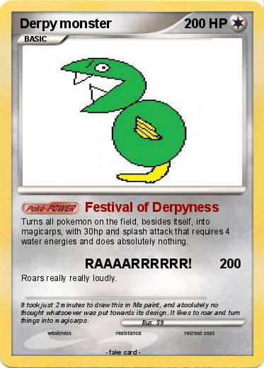 Pokemon Derpy monster