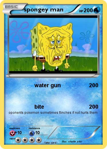 Pokemon spongey man
