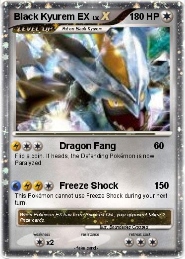Pokemon Black Kyurem EX
