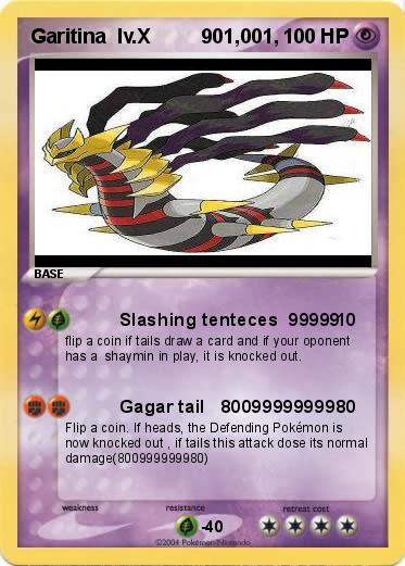Pokemon Garitina  lv.X         901,001,