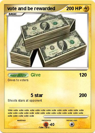 Pokemon vote and be rewarded