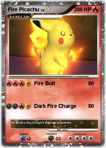 Pokemon Fire Picachu