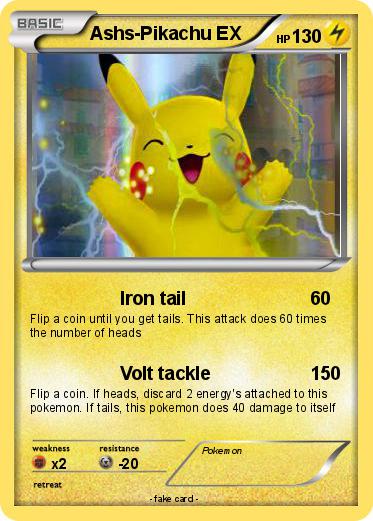 Pokemon Ashs-Pikachu EX