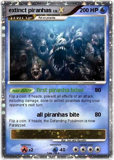 Pokemon extinct piranhas