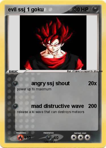 Pokemon evil ssj 1 goku