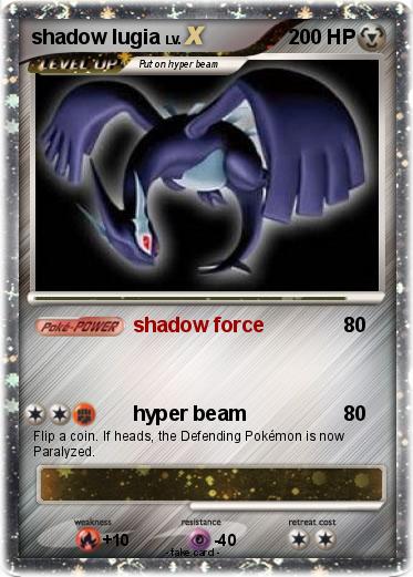 Pokemon shadow lugia