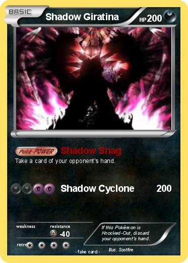 Pokemon Shadow Giratina