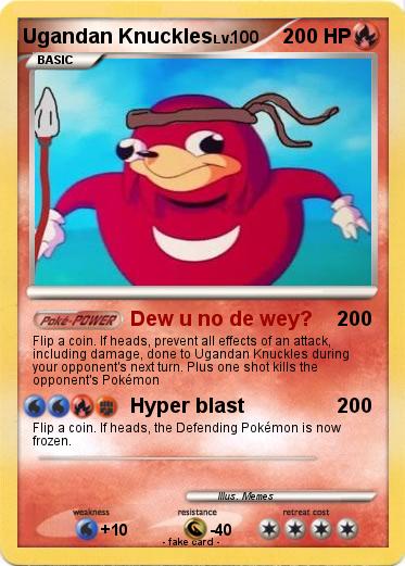 Pokemon Ugandan Knuckles