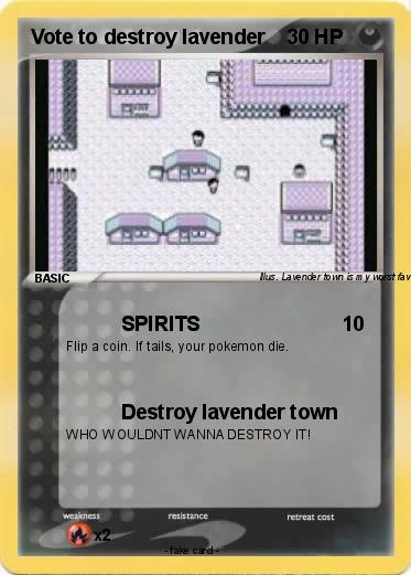 Pokemon Vote to destroy lavender
