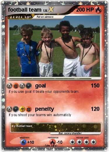 Pokemon football team