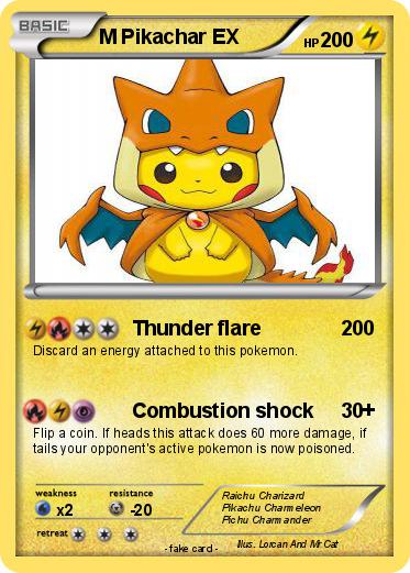 Pokemon M Pikachar EX