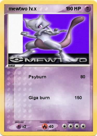 Pokemon  mewtwo lv.x                      1