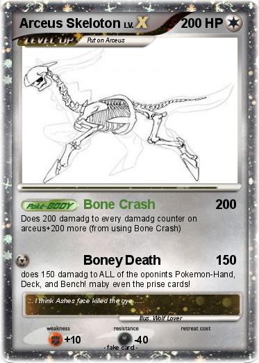 Pokemon Arceus Skeloton