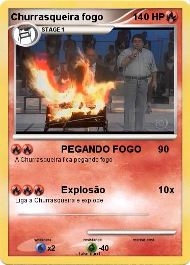 Pokemon Churrasqueira fogo