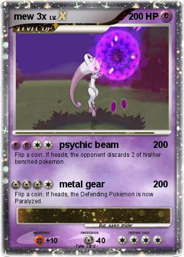 Pokemon mew 3x