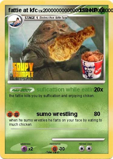 Pokemon fattie at kfc