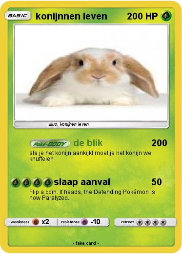 Pokemon konijnnen leven
