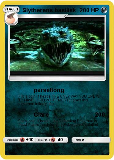 Pokemon Slytherens basilisk