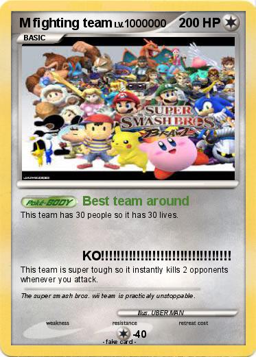 Pokemon M fighting team