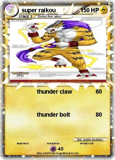 Pokemon super raikou
