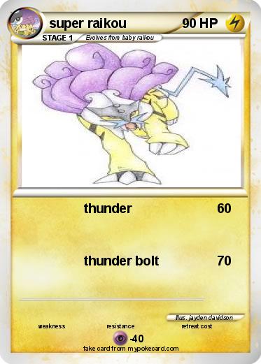Pokemon super raikou