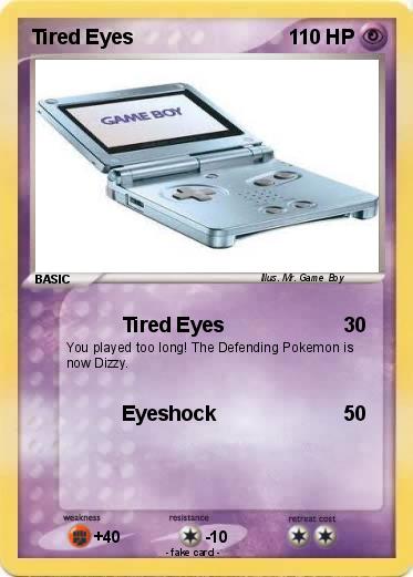 Pokemon Tired Eyes
