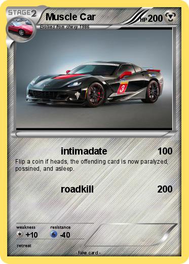 Pokemon Muscle Car