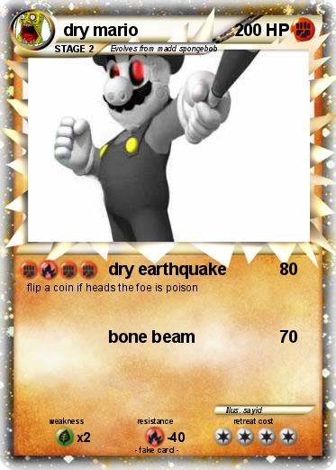 Pokemon dry mario